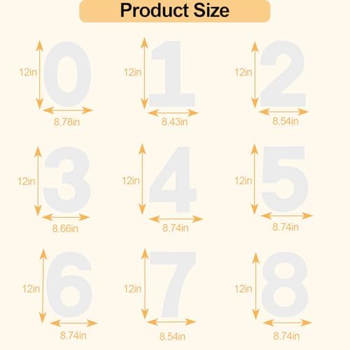 12 Inch Number Cake Mold Baking Forms Moulds,9 Pieces 0-8 Cake Number