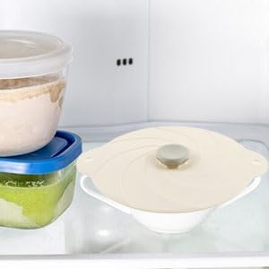 2 Pack 6Inch Silicone Bowl Lids with Handle