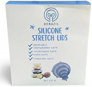 Reusable Silicone Stretch Lids, 6-Piece Set