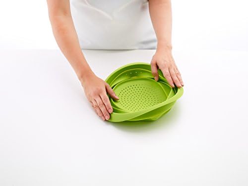 Lekue Collapsible Colander, 7 Inch - Compact Silicone Food Strainer