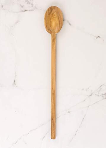 Eddington’s Italian Olive Wood Cooking Spoon, Handcrafted in Europe