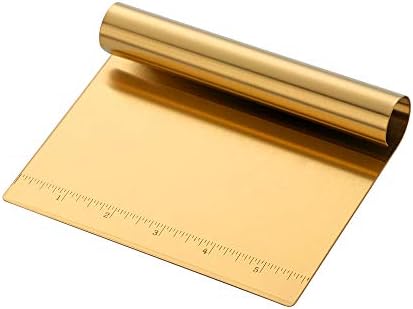 Stainless Steel Multifunctional Flour Scraper Mirror Polished Cake &