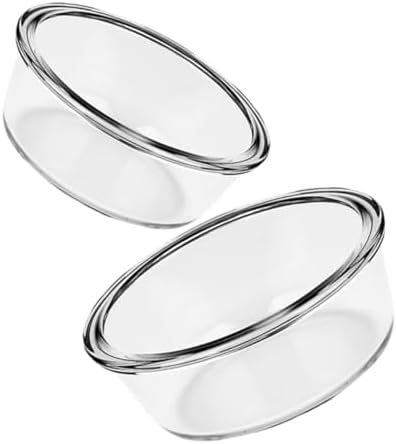 SECFOU 2pcs High Temperature Glass Mixing Bowl, Air Fryer Safe Xmas