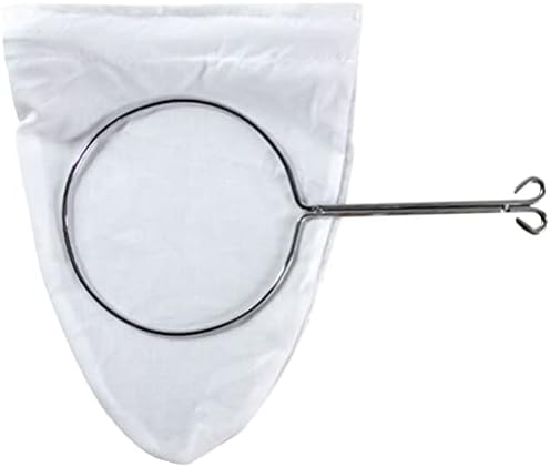 CALLARON 1 Set Steel Ring Filter Bag Small Strainer Nylon Filter Bag