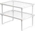 Amazon Basics Metal Cabinet Organizer Shelves, Set of 2