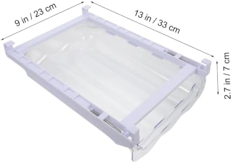 Egg Holder Drawer Bin for Refrigerator, Wave Design Storage Organizer