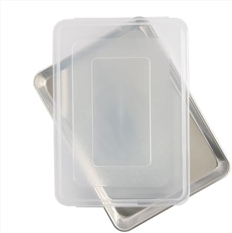2‐Piece Aluminum Bakeware Set, 13x18 Inch Deep Rimmed Half‐Sheet