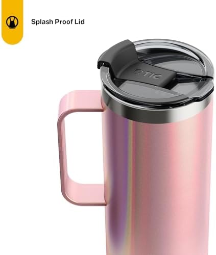 RTIC 20oz Travel Mug, Stainless Steel Insulated Coffee Cup with Lid