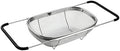 Over Sink Colander Expandable Handle Fine Mesh Stainless Steel Sifter