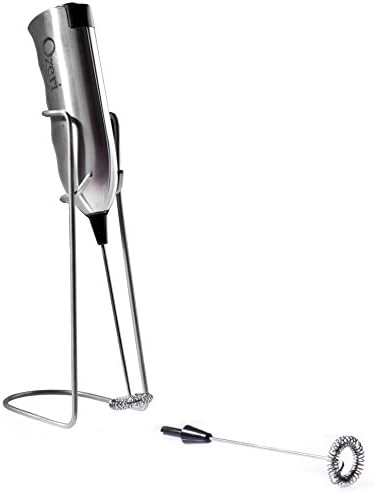 Ozeri Deluxe Milk Frother and 12 oz Frothing Pitcher in Stainless