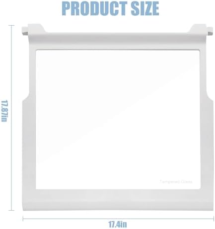 WPW10276348 Refrigerator Glass Shelf Compatible With Whirlpool