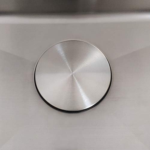 GZILA Kitchen Sink Stopper, Flat Decor Cover 304 Stainless Steel Sink
