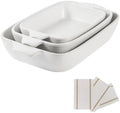 Ceramic Casserole Dish Set of 3, Stoneware Baking Pans
