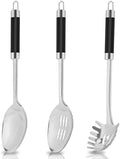 3-Piece,Stainless Steel Serving spoons set with Slotted Spoon, Serving