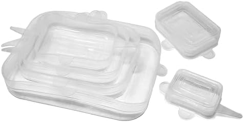 Norpro Reusable Rectangle Silicone Lids, Set of 6