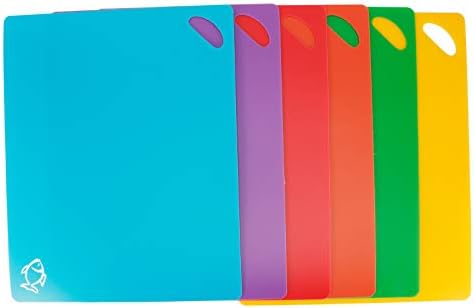 6 - Piece Color - Coded Cutting Board Set, Flexible Non - Slip