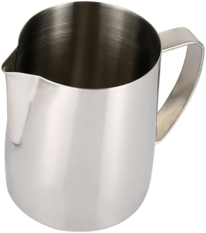 Milk Frothing Pitcher, 24oz/700ml Espresso Steaming Pitcher, Stainless