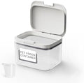LivLab Mker 5 lb Airtight Dog Food Storage Container with Scoop, White