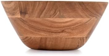 Samhita Acacia Wood Salad Bowl, Perfect for Salad, Vegetables Salad