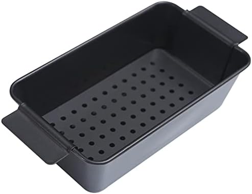 Tosnail 4-Piece Non-Stick Meatloaf Pan with Drain Bread Loaf Pan Set