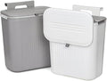 Frcctre 2 Pack 2.4 Gallon Hanging Compost Bin with Lid