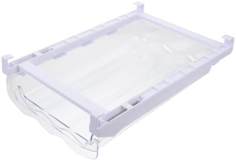 White Plastic Fridge Egg Holder Drawer Organizer for Xmas Refrigerator