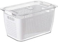 Kichvoe Food Storage Containers with Lids Double Layer Crisper Produce