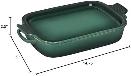Le Creuset Stoneware Rectangular Dish, 14 3/4 x 9, Artichaut