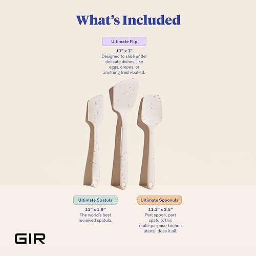 GIR: 3-Piece Silicone Kitchen Utensils Set, Sprinkles