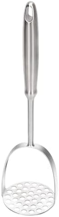 Brigii Potato Masher, Uncoated Stainless Steel Potato Press, One-Piece