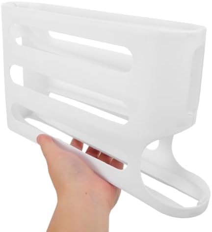 Automatic Rolling Egg Dispenser 4 Tier Plastic Organizer for Fridge