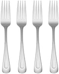 Oneida Satin Sand Dune Dinner Forks Silverware Set for 4, Flatware