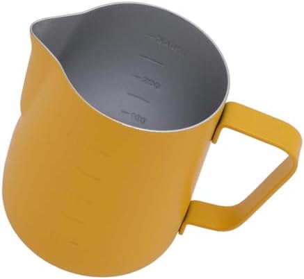 300ML/500ML Stainless Steel Yellow Frothing Pitcher Delicate Control