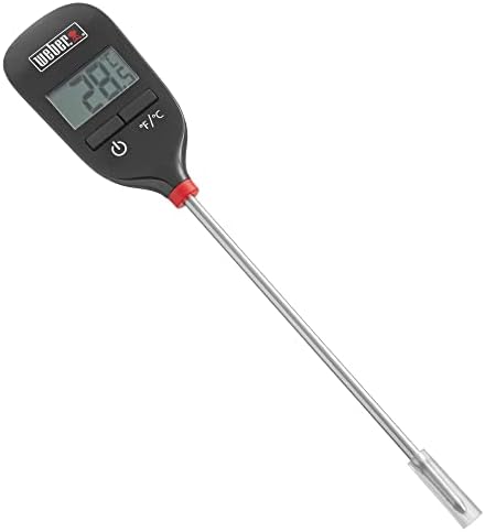 Weber Instant-Read Thermometer Probe, Black/Silver