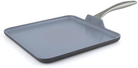 GreenPan Lima Hard Anodized 11” Square Griddle Pan, Ceramic Nonstick