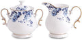 Ceramic Sugar and Creamer Set, 2 Piece Set with Cream Pitcher, Sugar