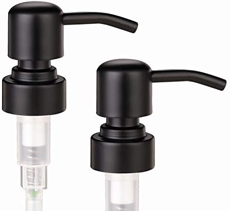 2 Pack Amber Glass Soap Dispensers, 16 Ounce