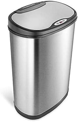 Ninestars Two-Piece Automatic Trash Can Set, 13 Gal & 3 Gal