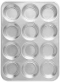 Nordic Ware Natural Aluminum Commercial Muffin Pan, 12 Cup
