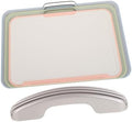 Plastic Cutting Boards Set with Holder, Handles and Juice Grooves