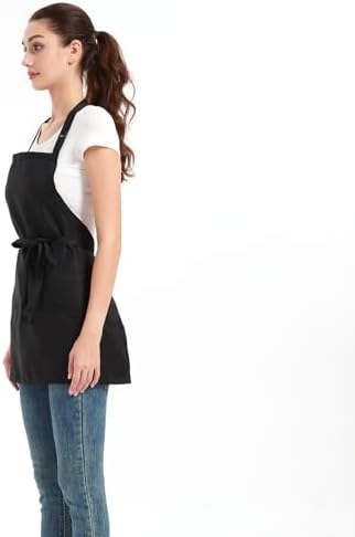 Aprons for Women with 3 Pockets, Cooking Apron with Waterproof