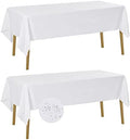 Fokitut 2 Pack Waterproof Rectangle Tablecloth, 60x120 Inch,Stain