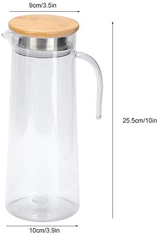 1.2L Glass Pitcher, Cold Brew Pitcher, Glass Carafe, With Lid