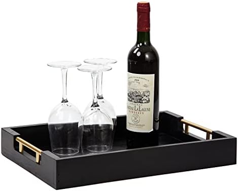 Decorative Coffee Table Ottoman Trays Modern Wood Elegant 16"x12"