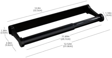 Black Wall-Mounted Paper Towel Holder, Under Cabinet