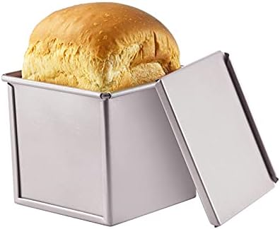 CHEFMADE Mini Pullman Loaf Pan with Lid, 0.55Lb Dough Capacity