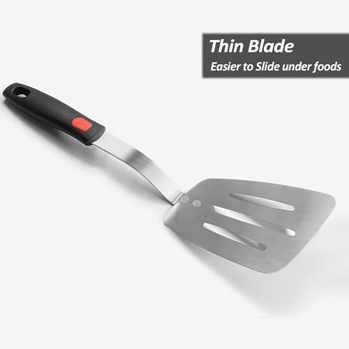Stainless Steel Flexible Spatula, Thin Metal Turners, 2Pack(S+XL)