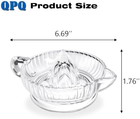 Glass Lemon Citrus Juicer Reamer