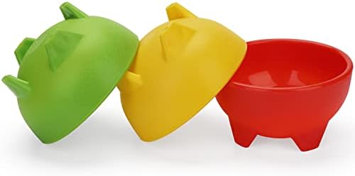 ZEAYEA 18 Pcs Salsa Bowls for Party, 4.5" Diameter Plastic Dipping