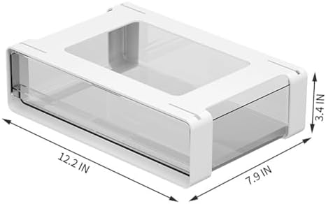 Paper Plate Holder, Under Cabinet Drawer Organizer, Plastic Storage